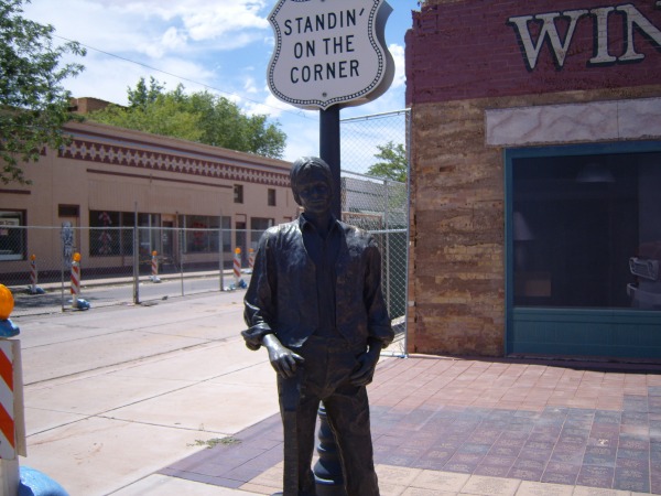 Standing on the corner in Winslow Arizona